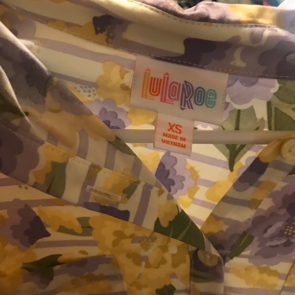 Brand new lularoe button up shirt